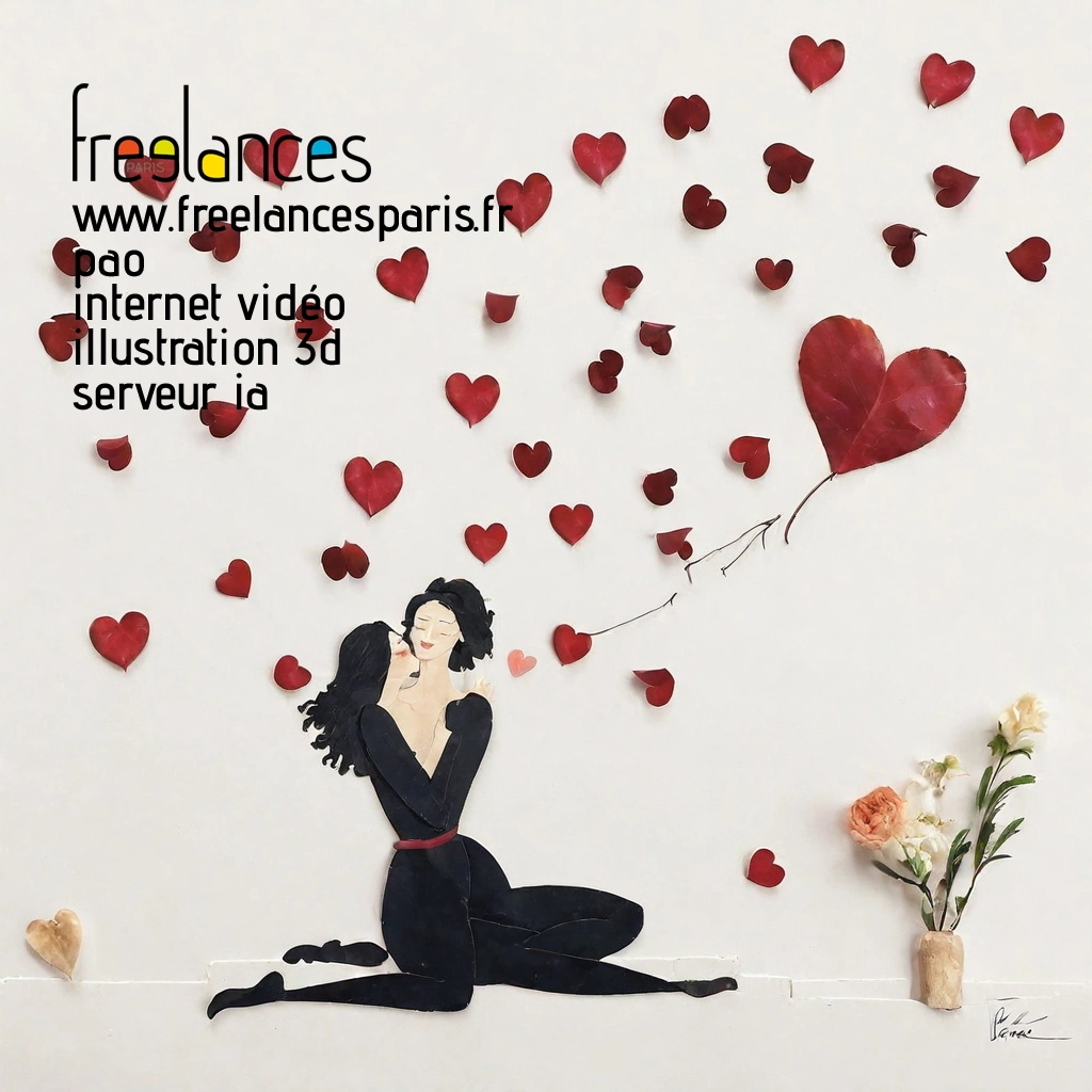 Pao mise en page internet vidéo illustration 3d serveur IA générative AI freelance paris studio de création magazines yrn8u060